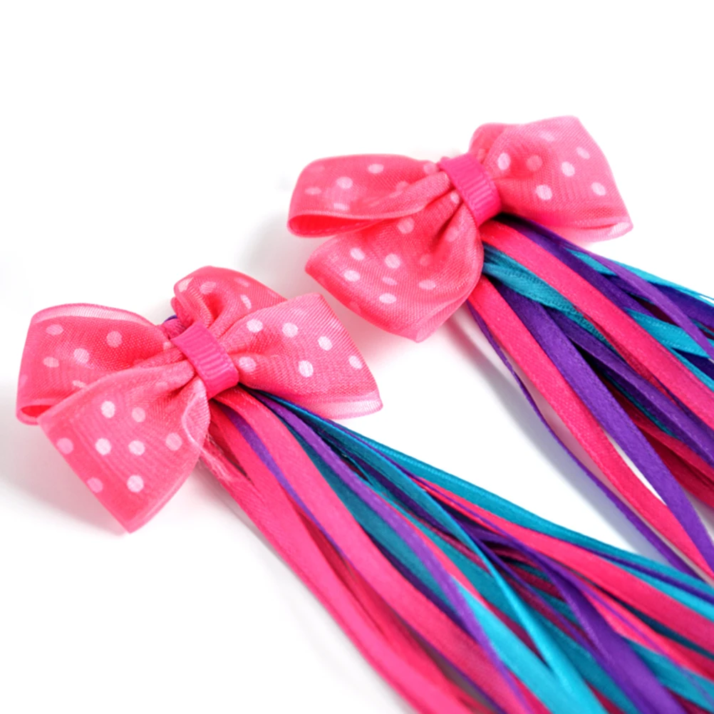 

Ribbon Purple Decoration Scooter Tassels Bike Handlebar Streamer Streamers Girl