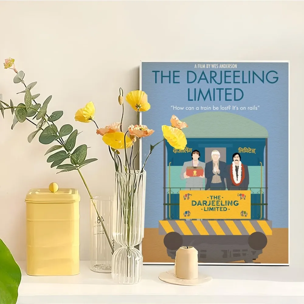 1 قطعة 23 تصاميم ويس أندرسون فيلم دارجيلينغ المحدودة ورق أبيض ذاتية اللصق ملصق فني ورق مقاوم للماء ملصق جدار ديكور #6