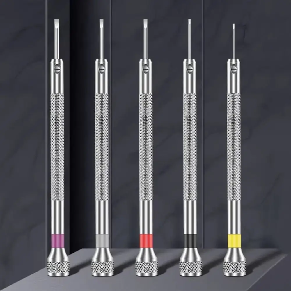 Aluminium Stainless Steel Watchmakers Screwdrivers Flathead Detachable Flathead Screwdriver Durable Anti-slip