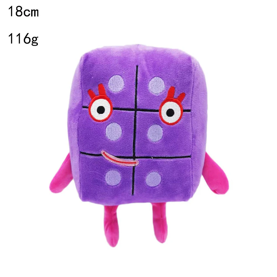 15-30cm Cartoon Number Plush Doll Toys Educational Stuffed Movie Anime Kids Early Childhood Birthday Christmas Gift