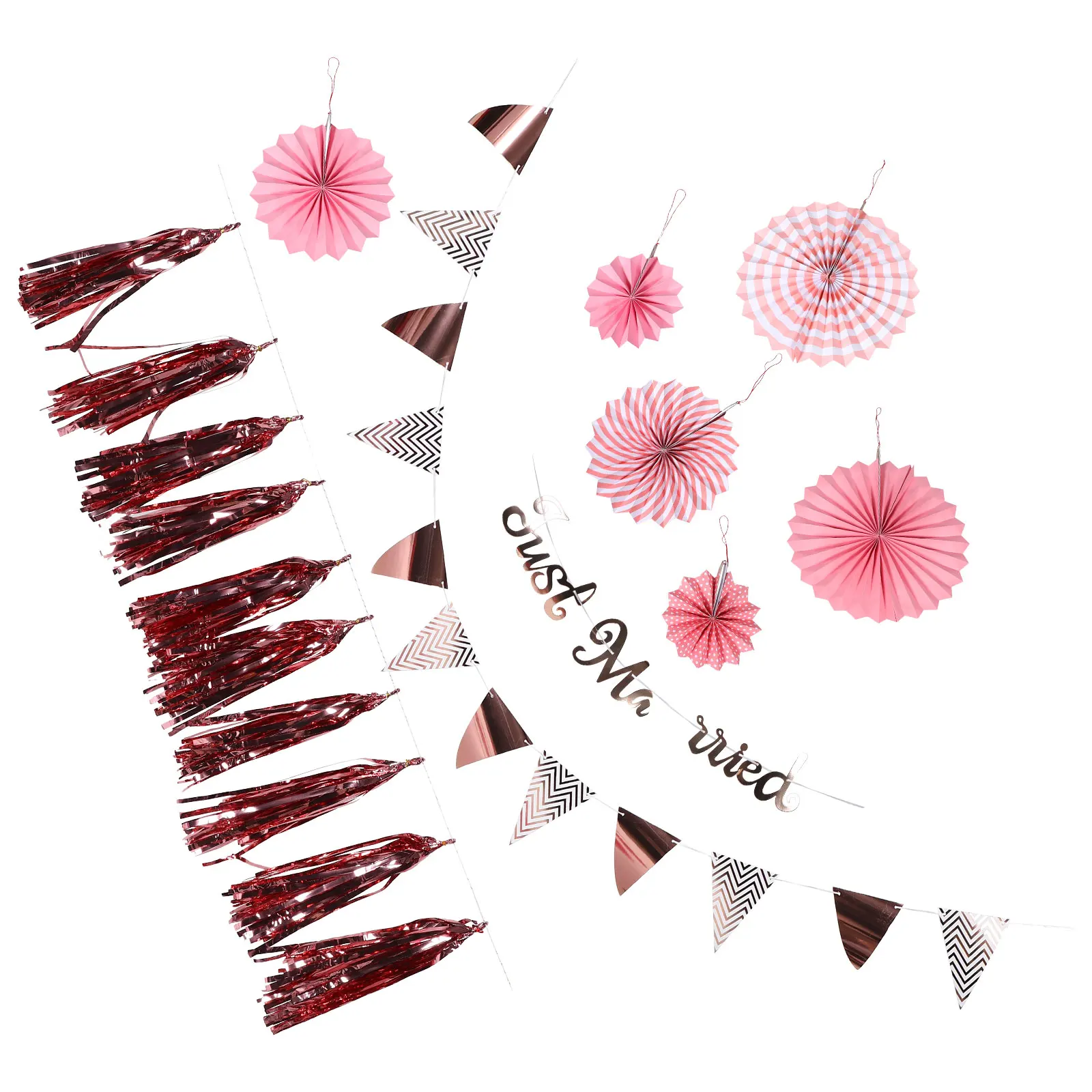 

Wedding Decoration Set Romantic Party Banners Birthday Decorations Pvc Girls Elegant Versatile Themes Safe Materials