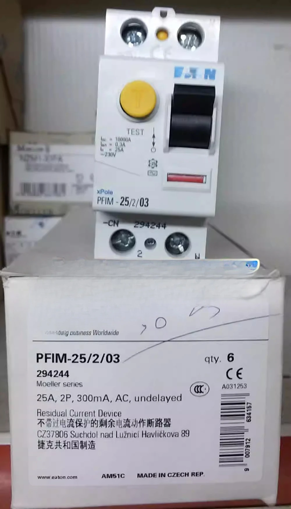 

Parts for EATON MOELLER Leakage Switch PFIM-25/2/03 Original Genuine