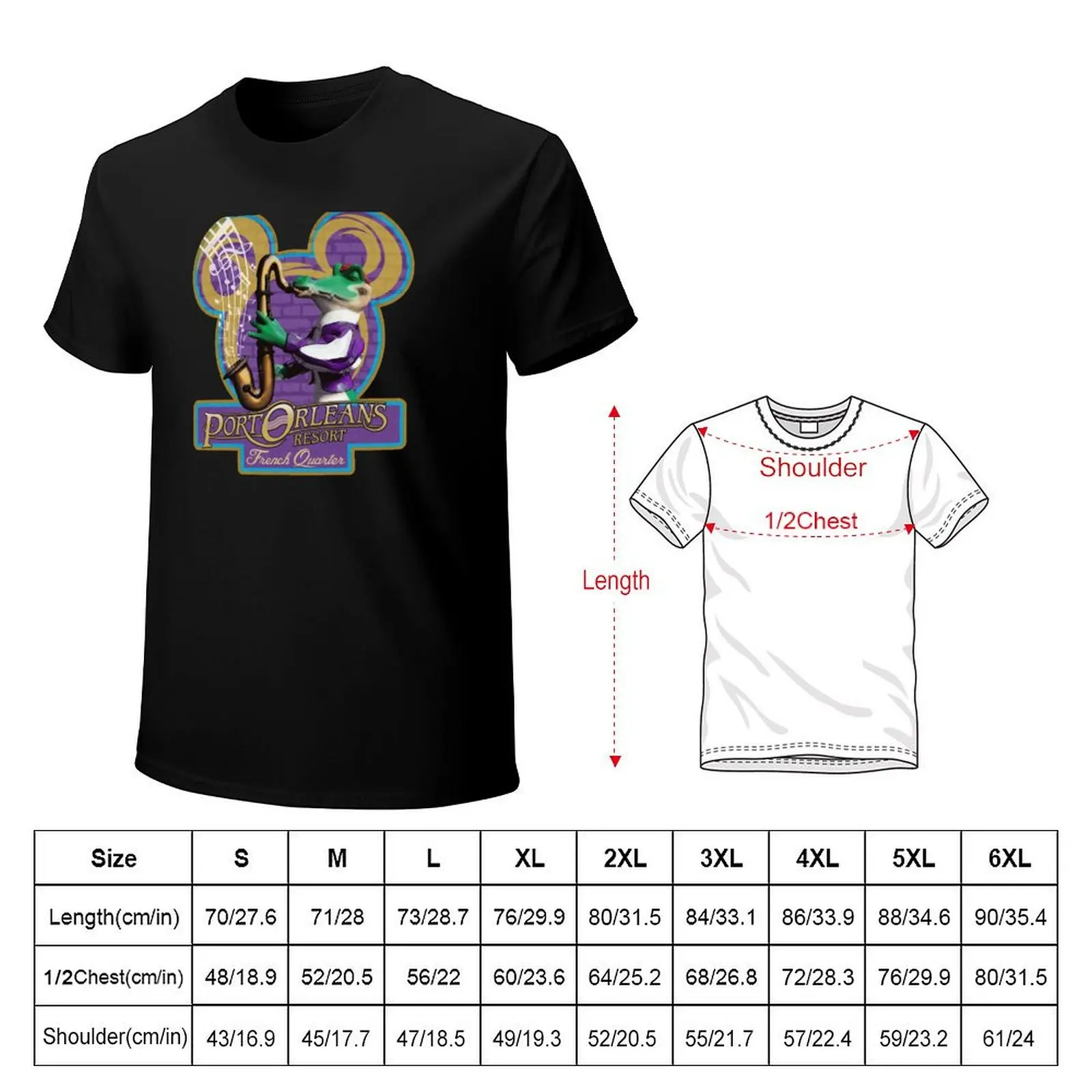 The Magical Port Orleans French Quarter T-Shirt Work Outdoor T-Shirt for Men