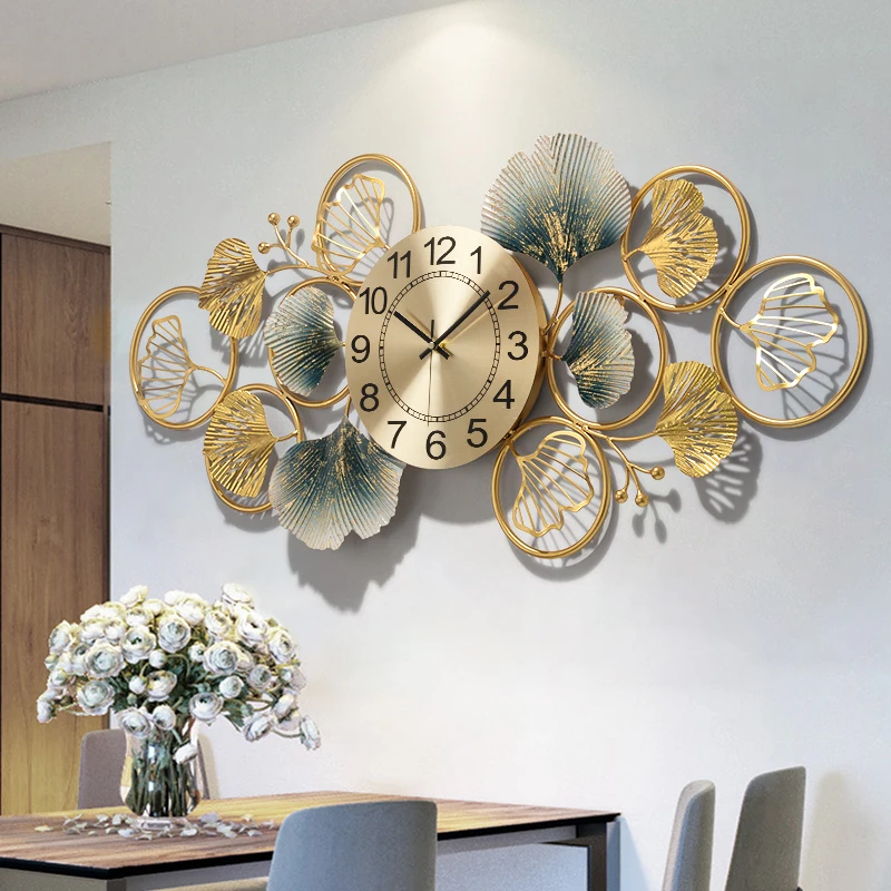 

Big Metal Wall Clock Modern Design Home Iron Frame Big Wall Watch Retro Iron Wall Clock Large Bedroom Clock Wall Sticker Ka476