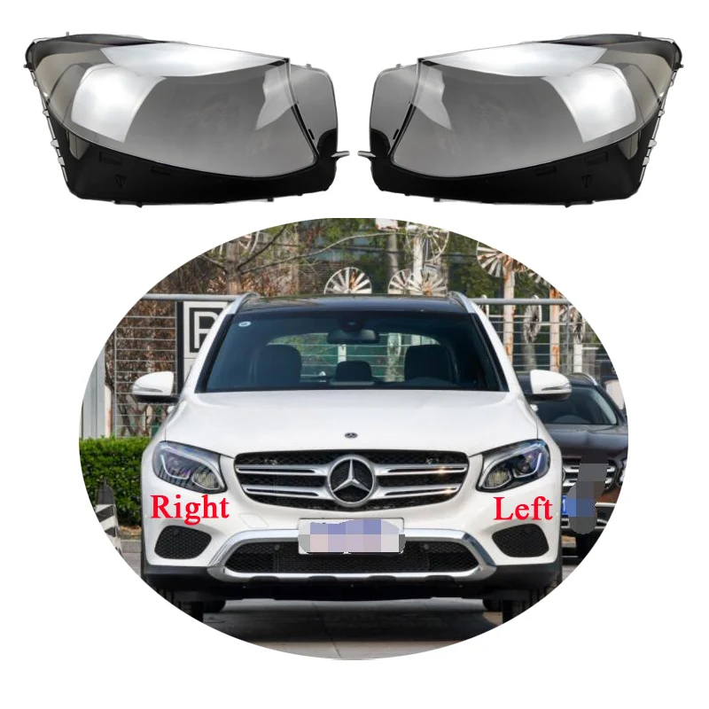 

For Mercedes-Benz W253 GLC GLC200 GLC260 GLC300 2016 2017 2018 2019 Headlamp Lens Cover Headlights Lampshade Glass Lamp Shell