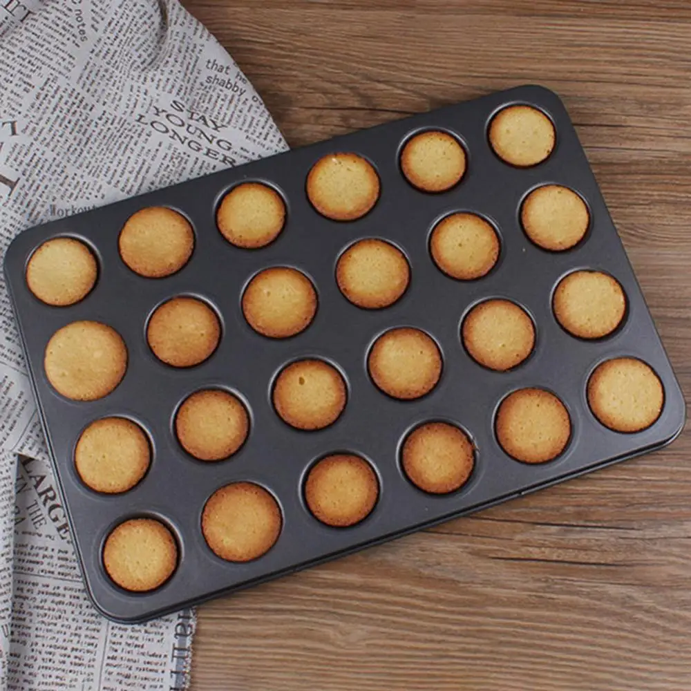 

Non-stick Mold DIY Baking Pan 24-Cavity Cup Cake Muffin Dessert Tray Home Tool