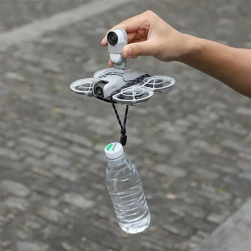 VOLODYMYR สําหรับ DJI Neo Mount Adapter ผู้ถือกล้อง Shock-proof ขยายขาตั้งสําหรับ Insta360 GO 3/Insta 360 GO 3S