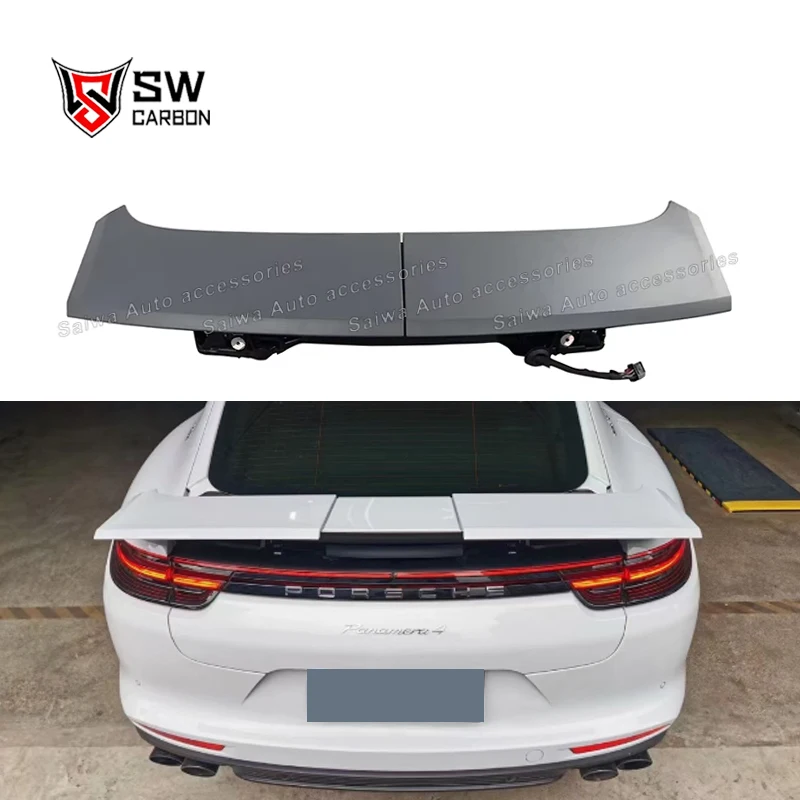

Panamera OEM Turbo S Style Electric Spoiler Panamera Upgrade Rear Trunk Active Spoiler Wing Lip Rear Wing