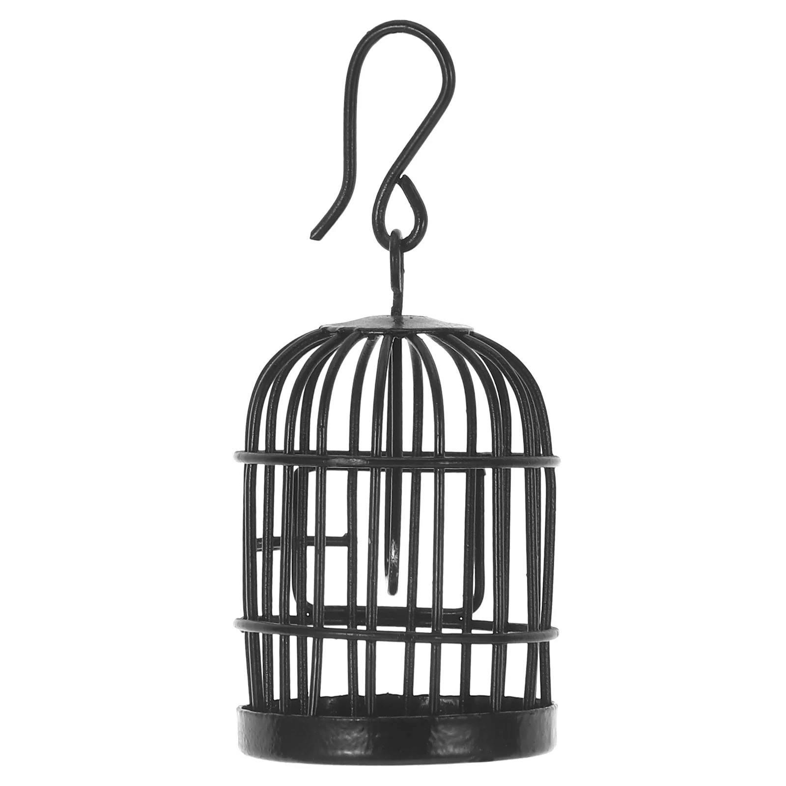 

Bird Cage Ornaments Mini Birdcage Gift Small Cookie Jar Model Miniature Adornment Iron Tiny House Cages Props