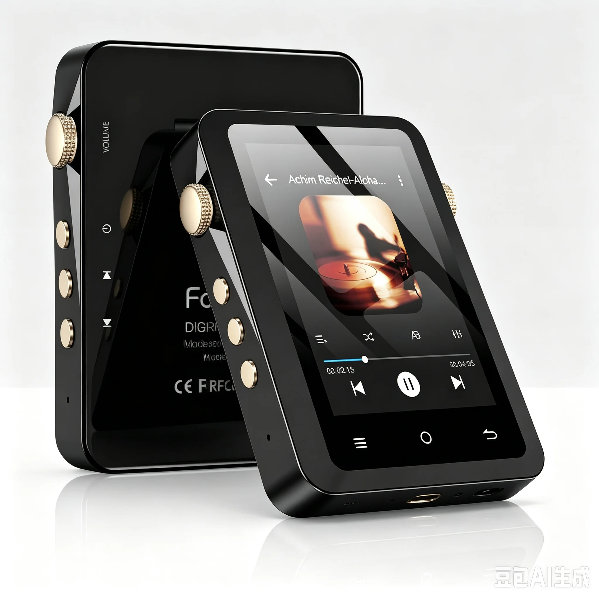HiFi MP3 Player with Bluetooth 5.3, Lossless DSD High Resolution Digital Audio Music Player, Portable 64GB Audio Player with 2.8