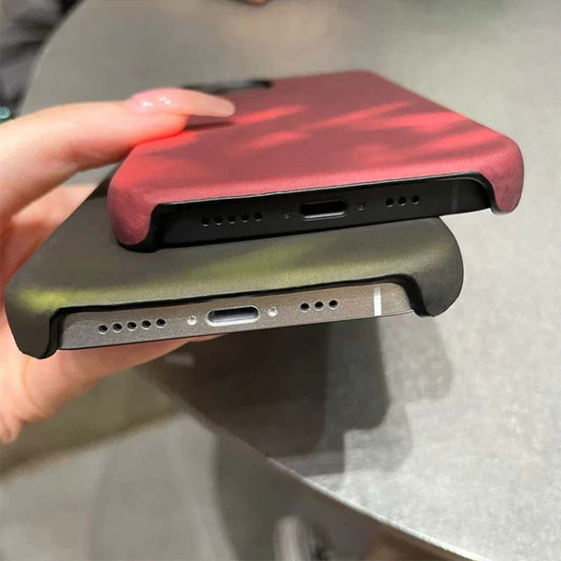 Thermal Sensor Color Change Case for iPhone 16 15 14 13 12 11 Pro Max XS X XR SE Plus Cover Magical Physical Shell Holster