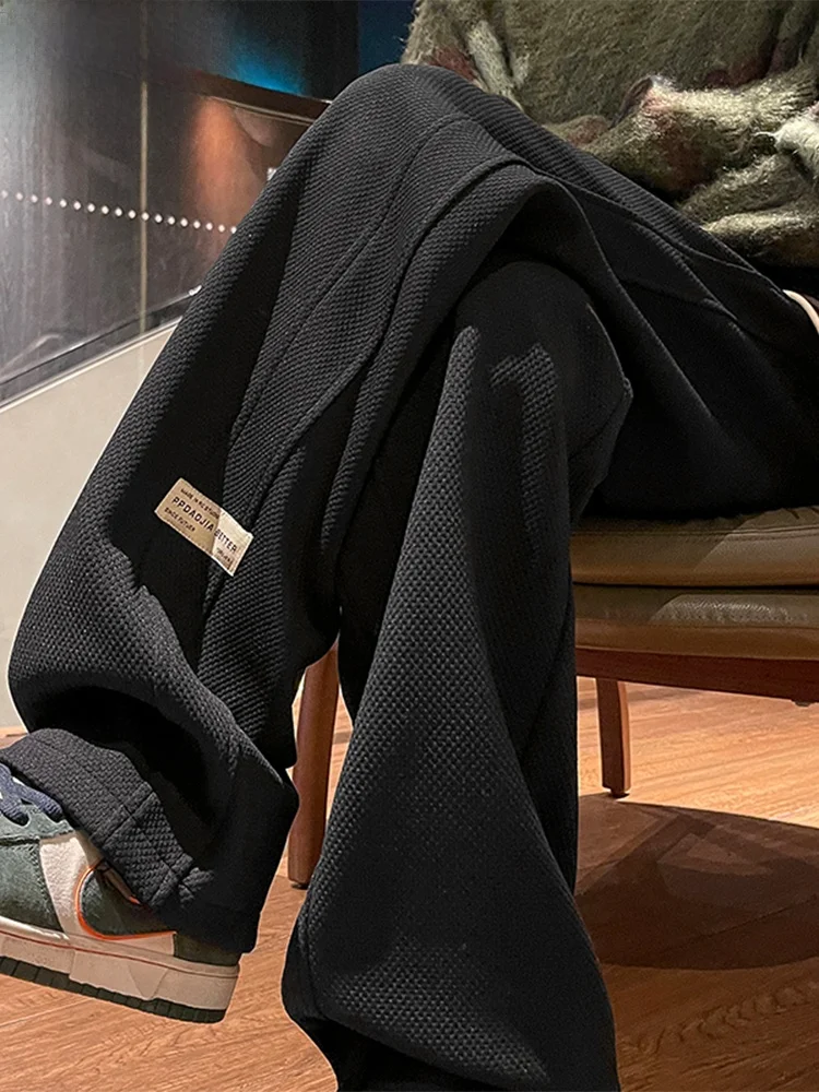 

Мужские повседневные брюки Wassup Happy American Retro, прямые, спортивные, для отдыха, длинные, весна-осень, модный бренд