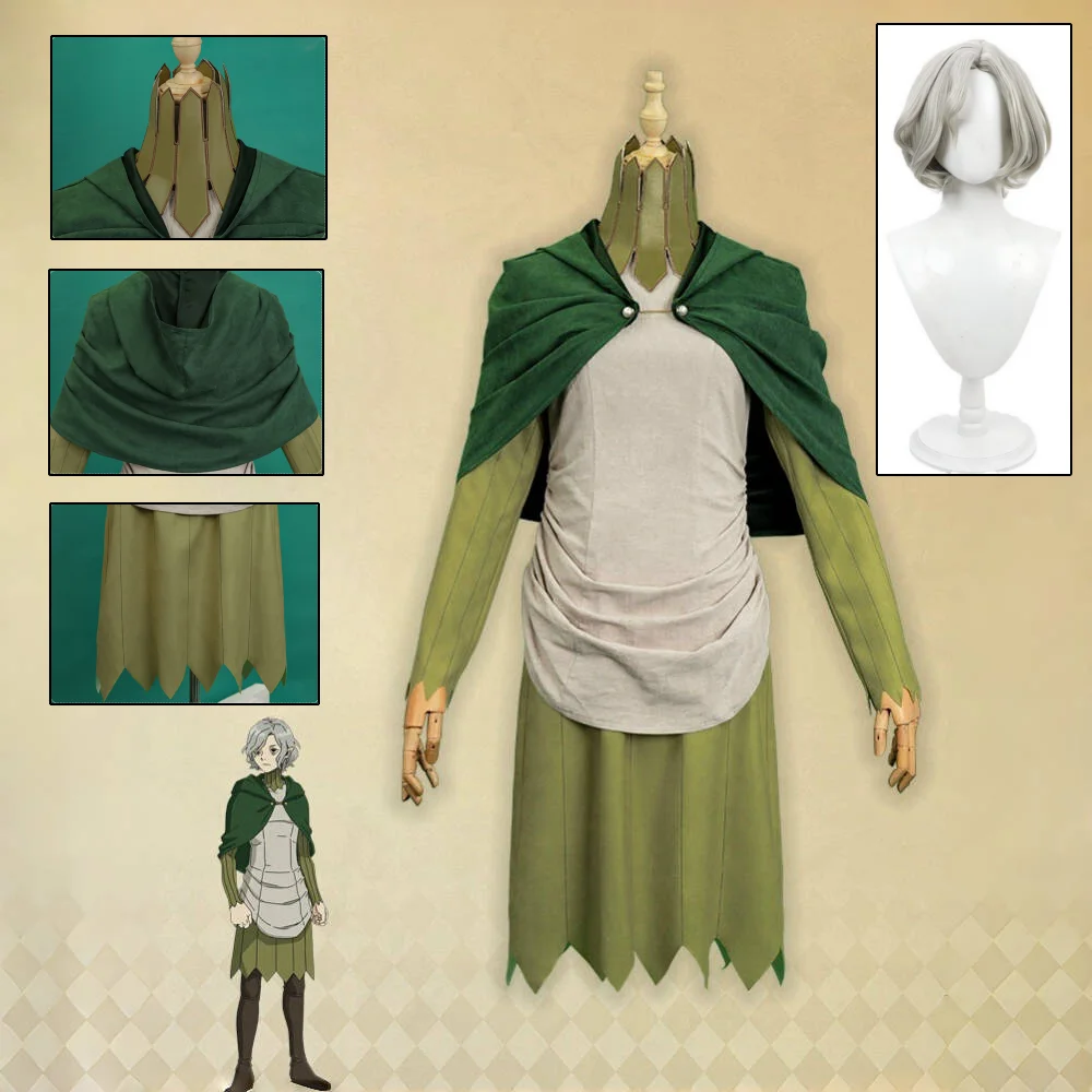 

Anime Delicious in Dungeon Mithrun Cosplay Costume Wig Set Dungeon Meshi Mithrun Magic Clothing Halloween Carnival Women Clothes