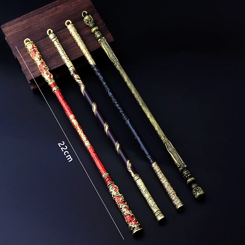 Black WuKong Sun Wukong Magic Golden Cudgel Game Anime New Style Metal Ancient Style Swords Birthday Gifts Toys Kids