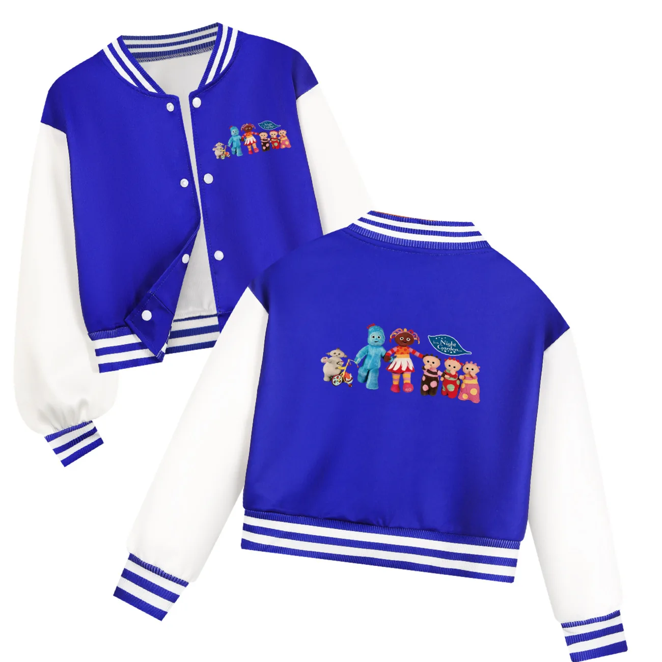 The Night Garden Clothes Kids Cartoon Cute Makka Pakka Jackets Baby Girls Autumn Long Sleeve Baseball Uniform Boys Outerwear