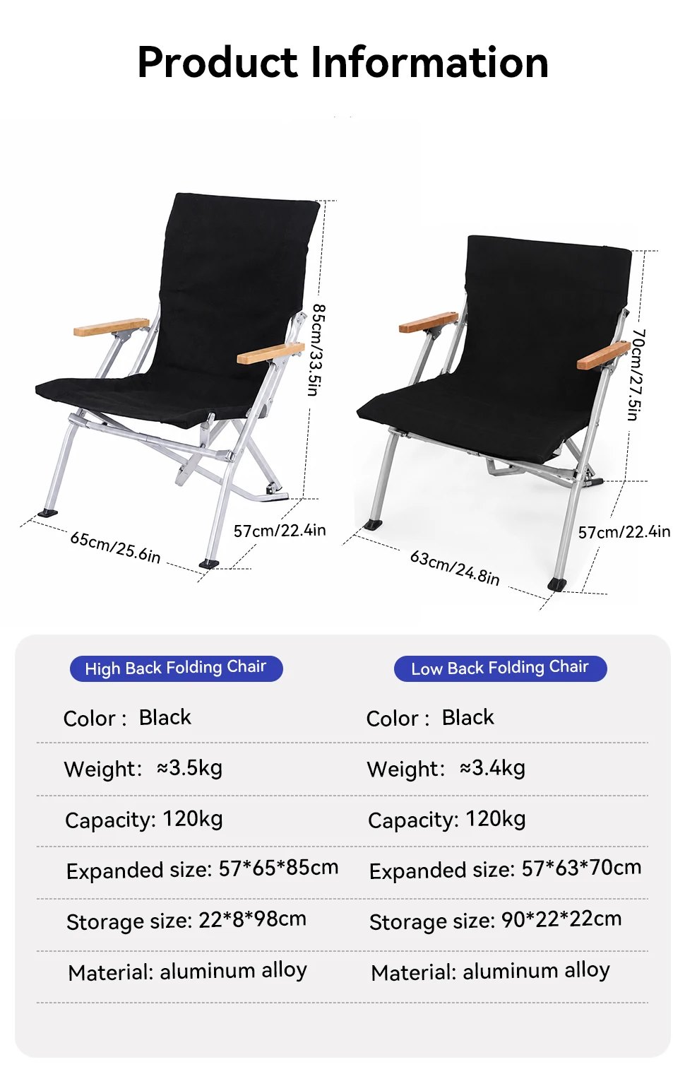 WESTTUNE Klappbarer Outdoor-Stuhl, tragbarer Liegestuhl mit hoher Rückenlehne, leichter Campingstuhl für Zuhause, Picknick, Gartenmöbel – Detail 9