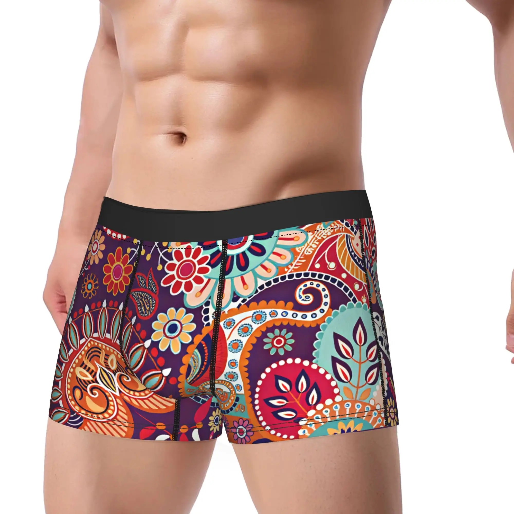 Vintage Brick Wall Haiti National Flag Underwear  Men Boxer Brief Comfortable Boxer Shorts Trenky Printed Plus Size Underpants