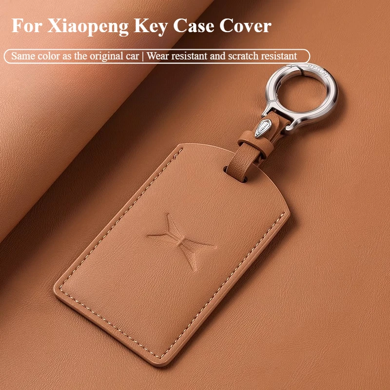 

Car Key Case Cover For Xiaopeng Xpeng P7 P5 G9 G3 G3i Leather Keychain Shell Cover Fob