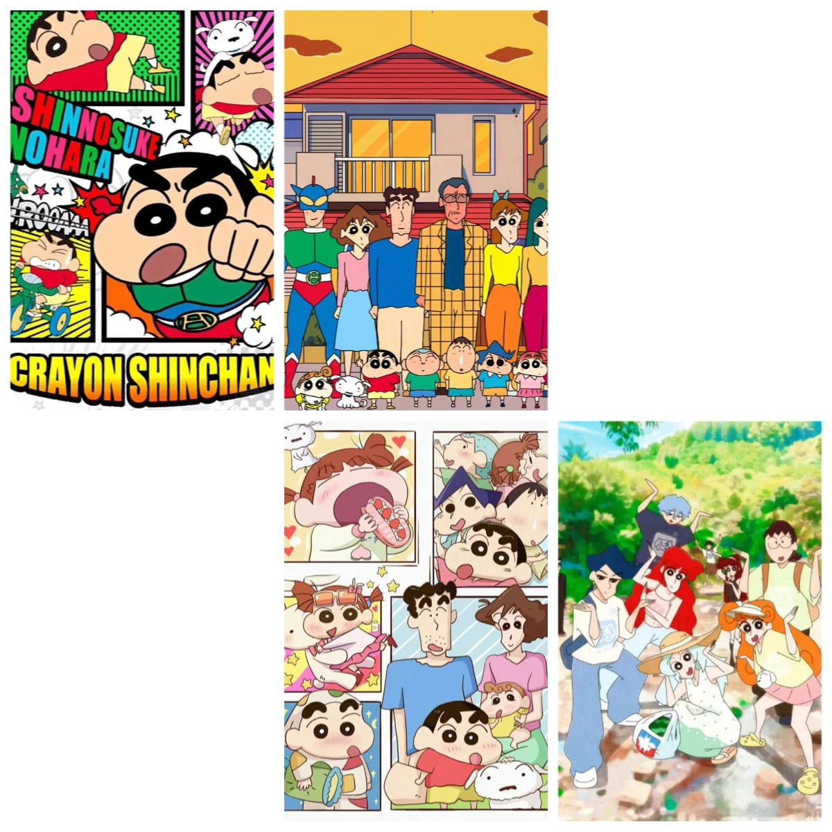 Anime C-Crayons S-Shin C-Chan Cartoon Jigsaw Puzzles 500/1000/1200/2000PCS Wall Decor for Living Room Bedroom Gift No Frame