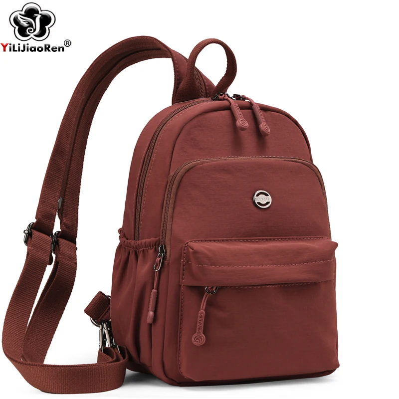 

Casual Chest Pack Women Simple Daypack Ladies Waterproof Nylon Shoulder Bag Large Lightweight Sport Bag Multifunction Backpack