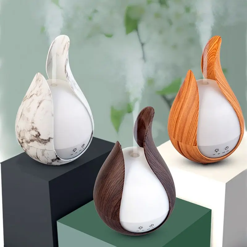 Vento nórdico plug-in grão de madeira máquina de aromaterapia ultrassônica casa silenciosa quarto umidificador de cabeceira óleo essencial 200ml