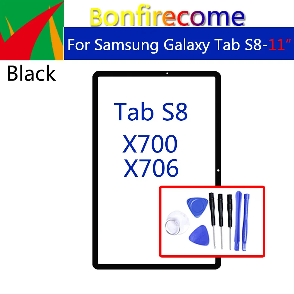 

11" For Samsung Galaxy Tab S8 X700 X706 Touch Screen Panel For Tablet SM-X700 SM-X706 Front Outer LCD Glass Lens Replacement