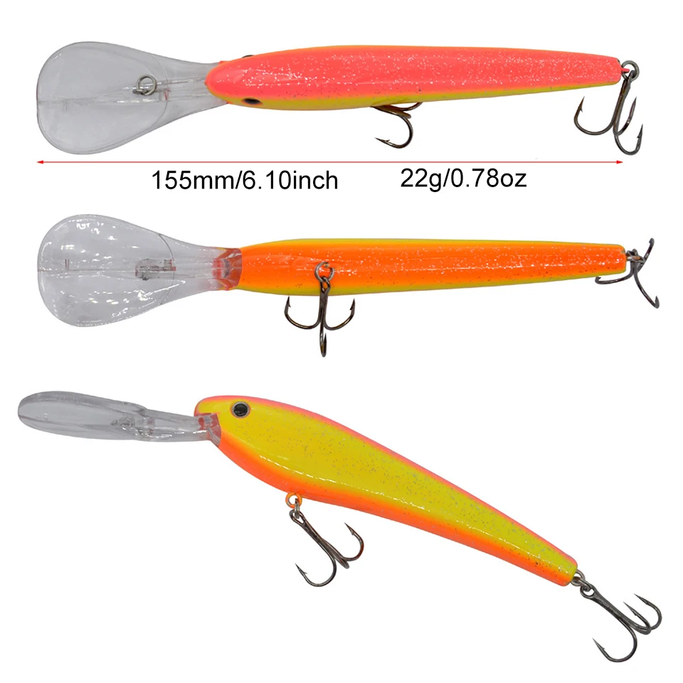 GOBYGO 미노우 낚시 미끼, 싱킹 워블러 미끼, 3D 눈, 롱 캐스트 하드 파이크 잉어 미끼, 크랭크베이트, 스윔베이트 낚시 태클, 22g