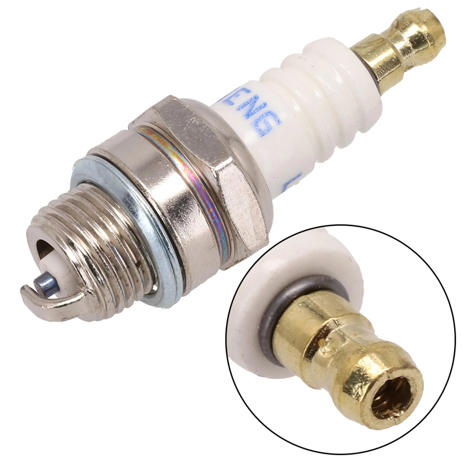 1pcs Spark Plug For Champion Spark Plug RJ19LM Fits For Kohler BR2LM GL2RC Trimmer Lawn Mower Spare Parts Garden Power Tool Part