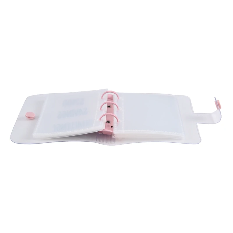 2100 Savings Challenge Binder ประหยัดเงิน Challenge Mini Budget Binder พร้อมซองเงินสด PVC สีชมพู 1 PCS