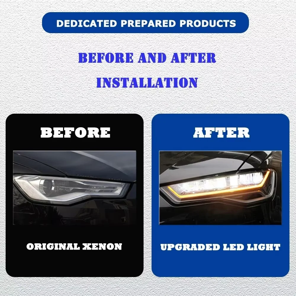 A6 C7 A6L 2012-2018 アップグレードヘッド - Running Headlamp Led のレビューと価格