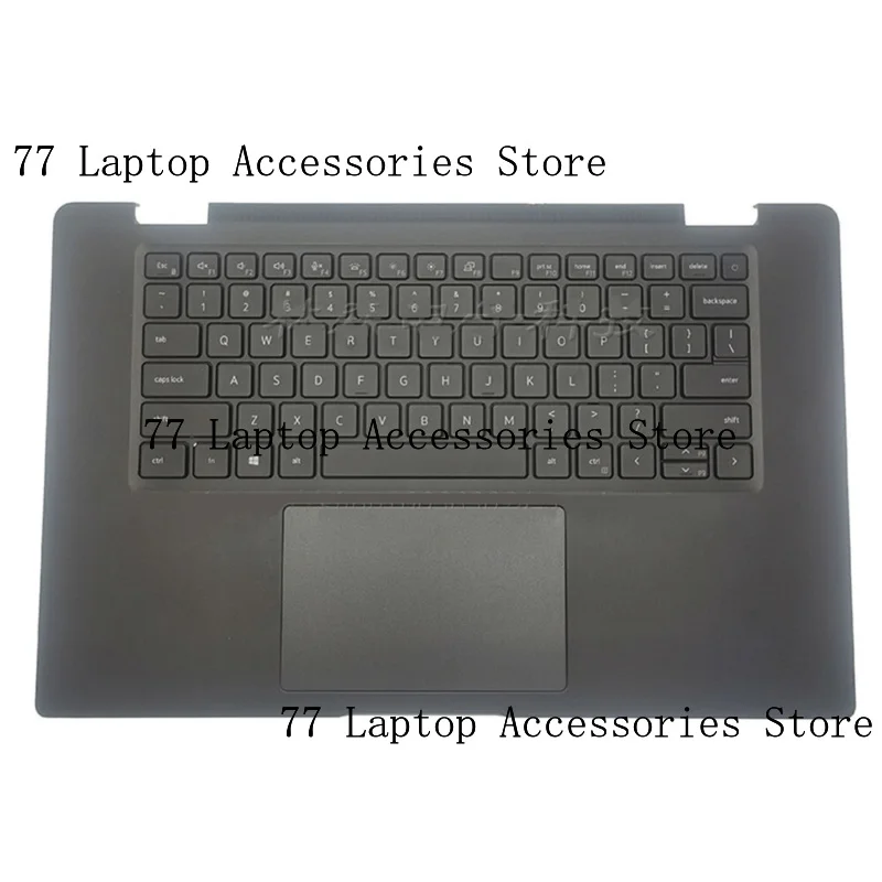 Palmrest untuk DELL Latitude 7520 004VCJ Backlit Keyboard AS dengan Touchpad Hitam