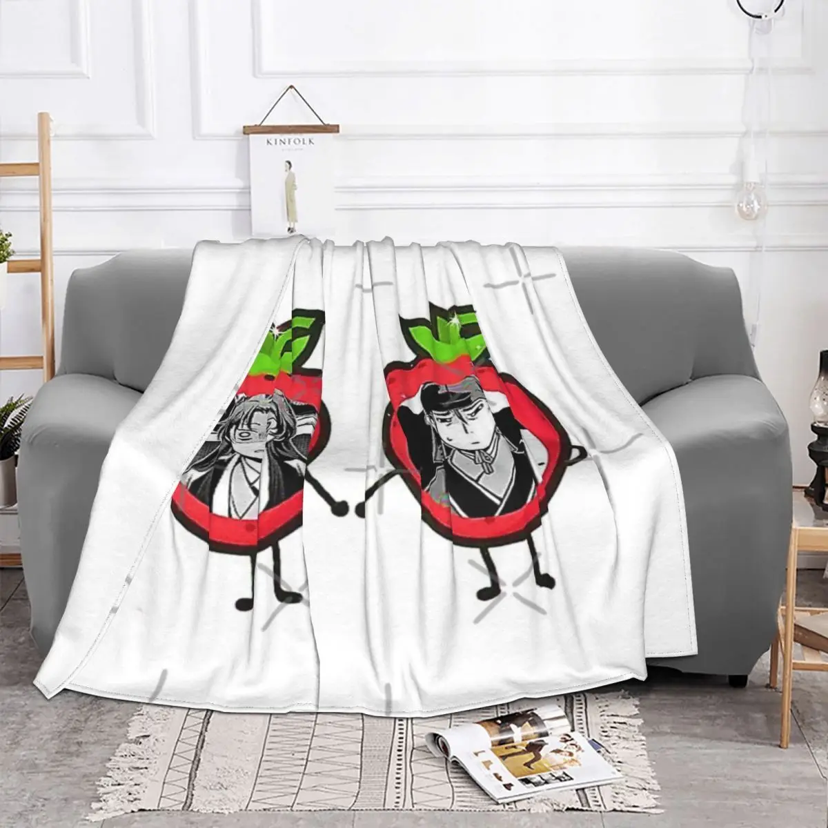 The Apothecary Diaries Fanart Characters 3 Plush Bed Blanket Couple Blankets Winter Warm Blanket Throw Blanket