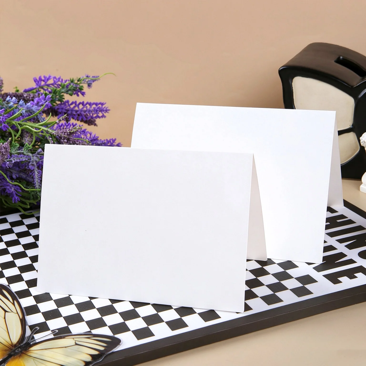 50pcs Envelopes Letter Paper 250g Paper Invitation Small Business Greeting Card Neckar Postcard Stationery Supplies Storage Bag