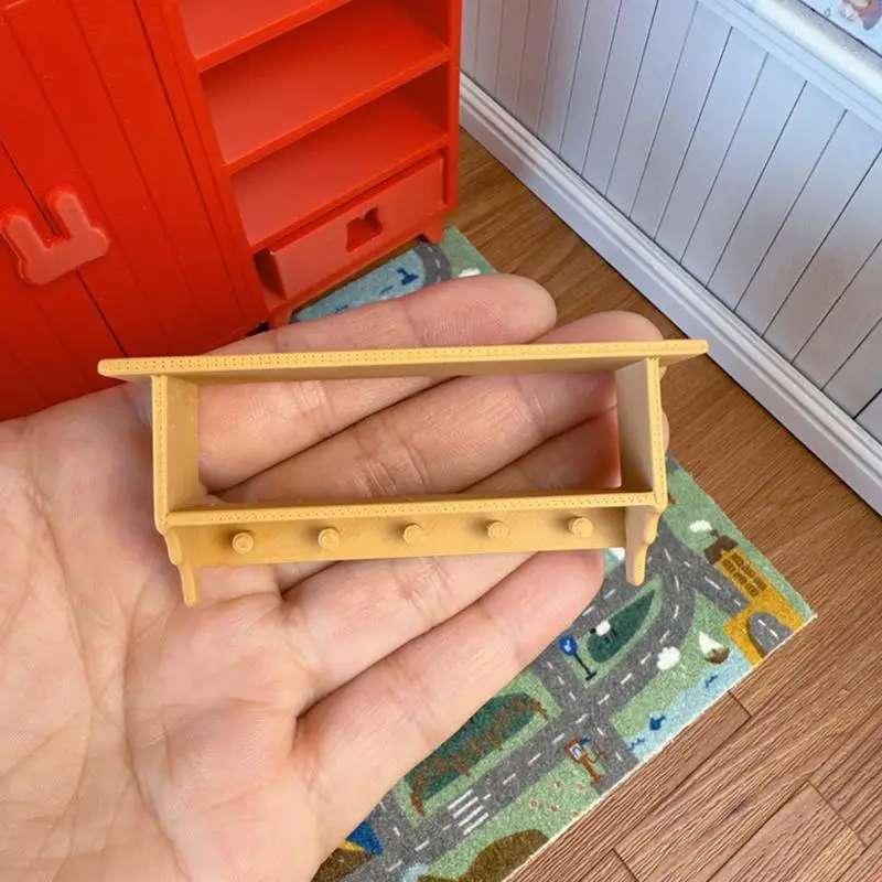 Półka ścienna do domku dla lalek z 12 przegródkami, plastikowa, uroczy organizer, akcesorium do scenek miniaturowych OB11, rekwizyt do fotografii.