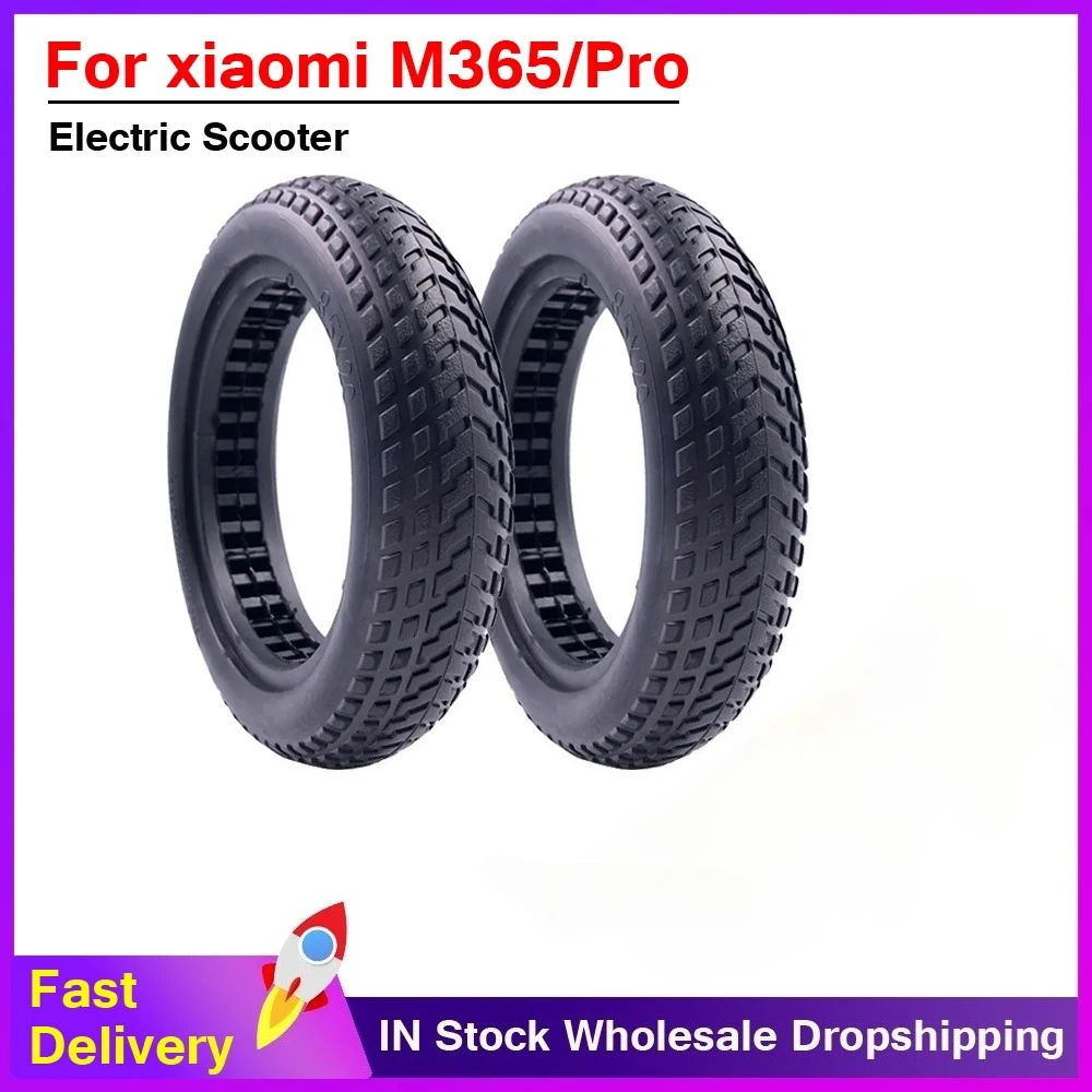 

8.5inch Solid Tyre Damping Scooter Hollow Solid Tire for Xiaomi Pro M365 Pro2 Electric Scooter Accessories Anti-Explosion Tire