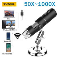 1000X Adjustable WIFI Electronic Digital Portable USB Stereo Microscope Camera for LED Soldering Magnifier Cell Phone Computer