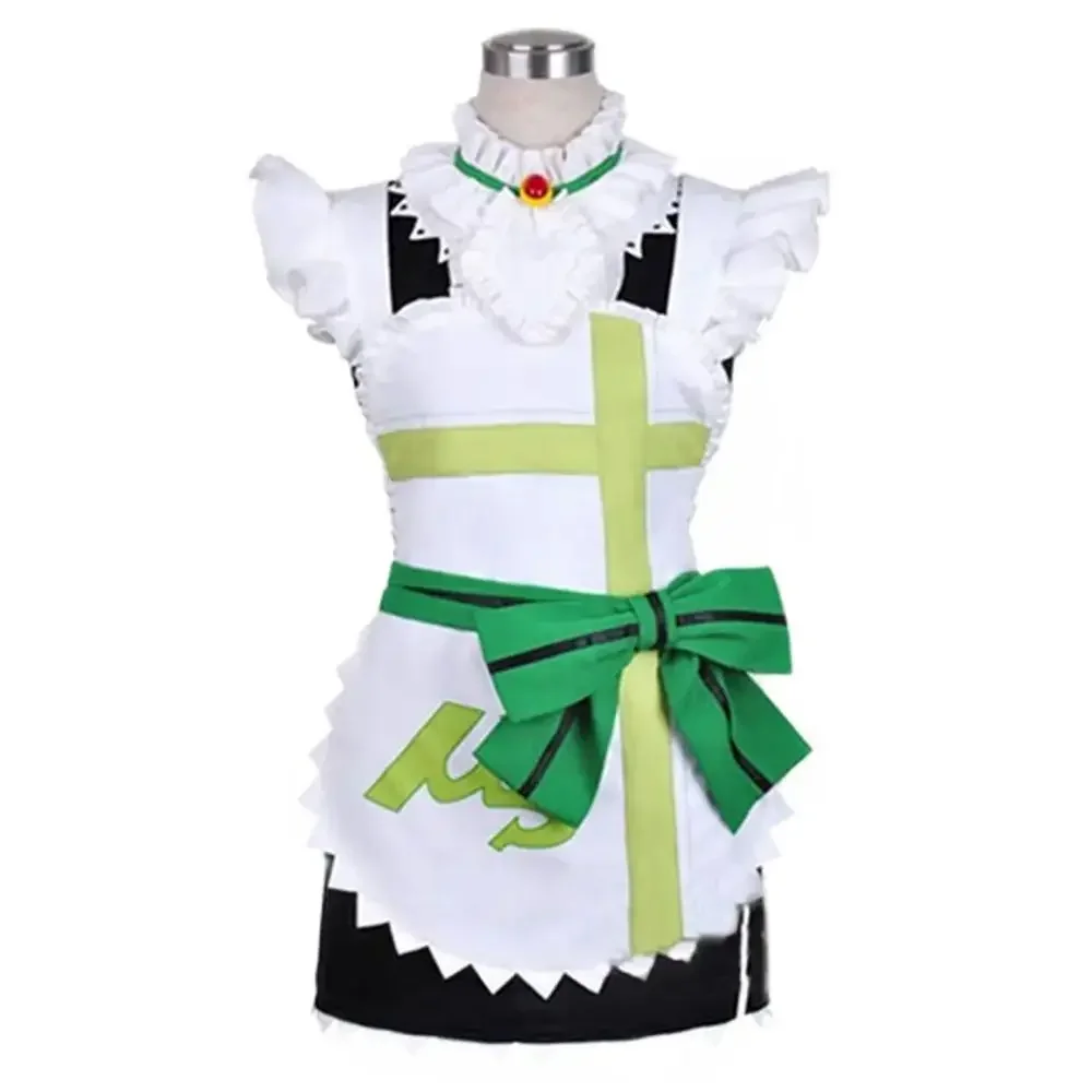 

Unisex Anime Cos Rin Hoshizora Apron Dress Maid Suit Cosplay Costumes Sets Custom Size