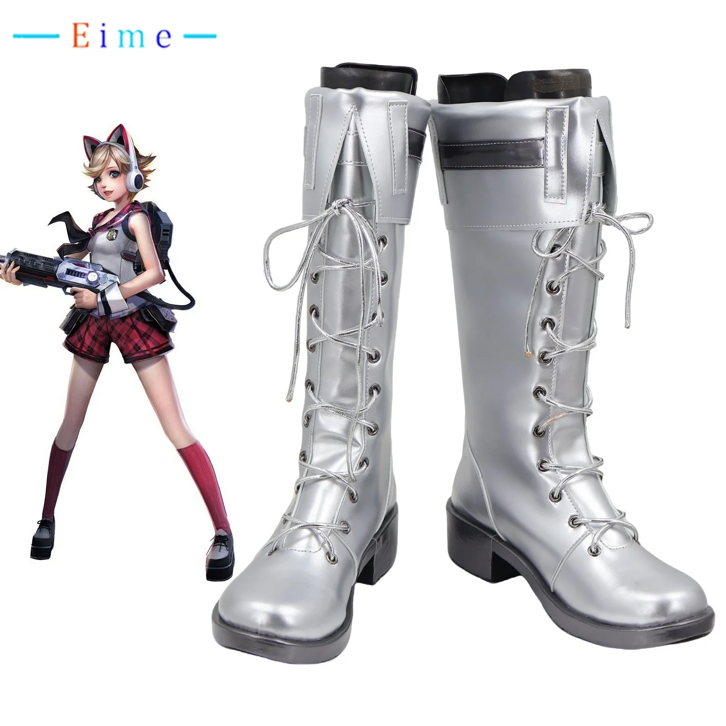 

Flamer Lylian Cosplay Shoes Game TPS Accessories Cosplay Props PU Leather Shoes Halloween Carnival Boots Custom Made