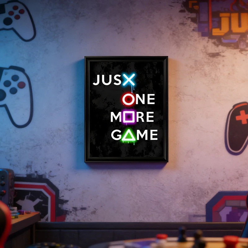 E-sports room neon light custom gamepad shape LED light sign Internet cafe E-sports hall decorative light