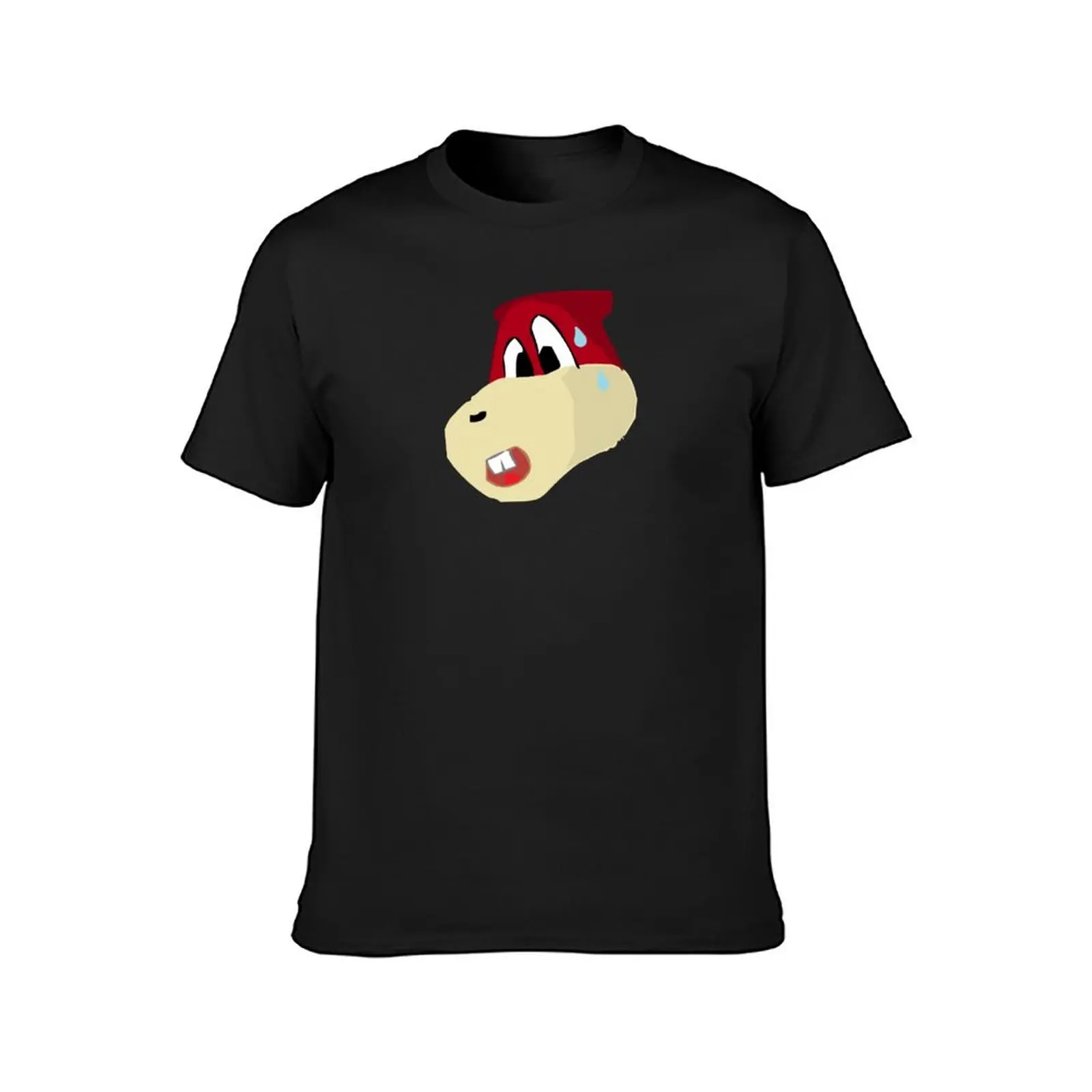 Funny scared beaver head in comic book style T-Shirt cute clothes plus sizes plain black t shirts men