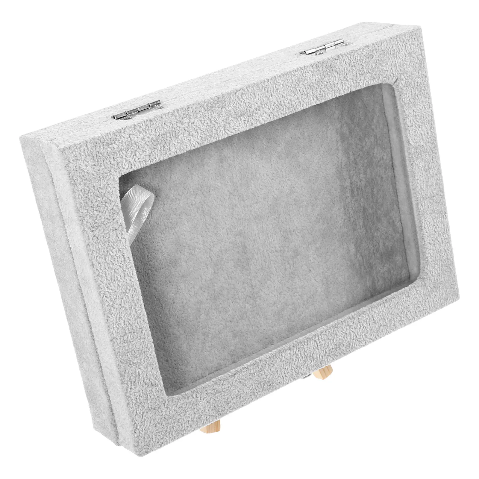 

Small Badge Storage Box Pin Display Case for Brooch Jewelry ganizer Grey Size Lightweight Protective Lid Design
