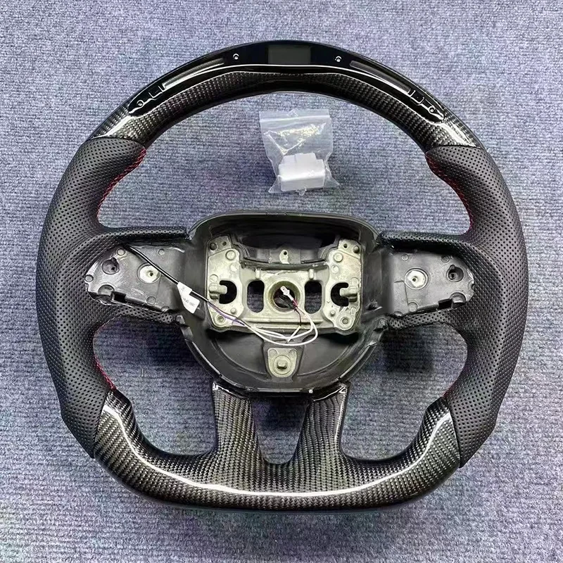 

Carbon Fiber Steering Wheel 2015-2023 Challenger Hellcat SRT Grand Cherokee Durango SRT