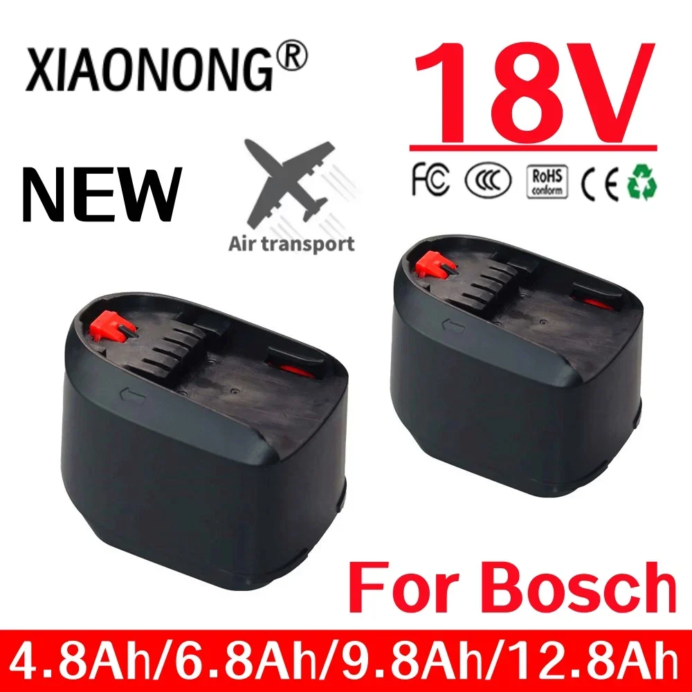 4.8/6.8/9.8/12.8Ah Li-ion Rechargeable Battery 18V for Bosch Tools PSB PSR PST 18 Li-2 2607335039 2607335040(only for Type C)