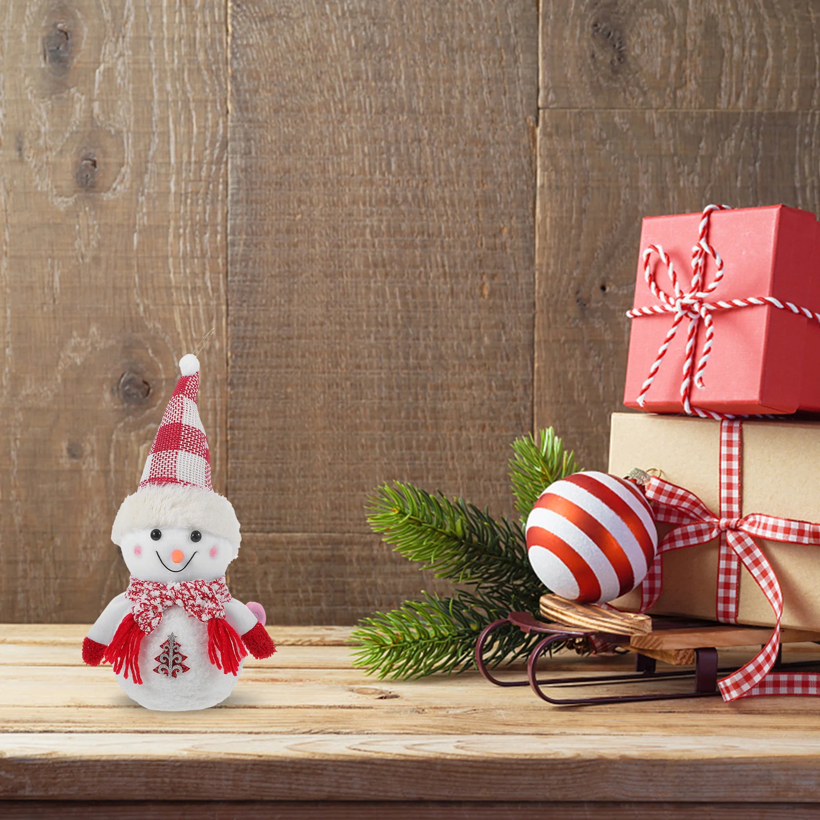 

1Pcs Adorable Christmas Snowman Decor Desktop Ornament Festive Atmosphere Gift Snowman Christmas Decoration
