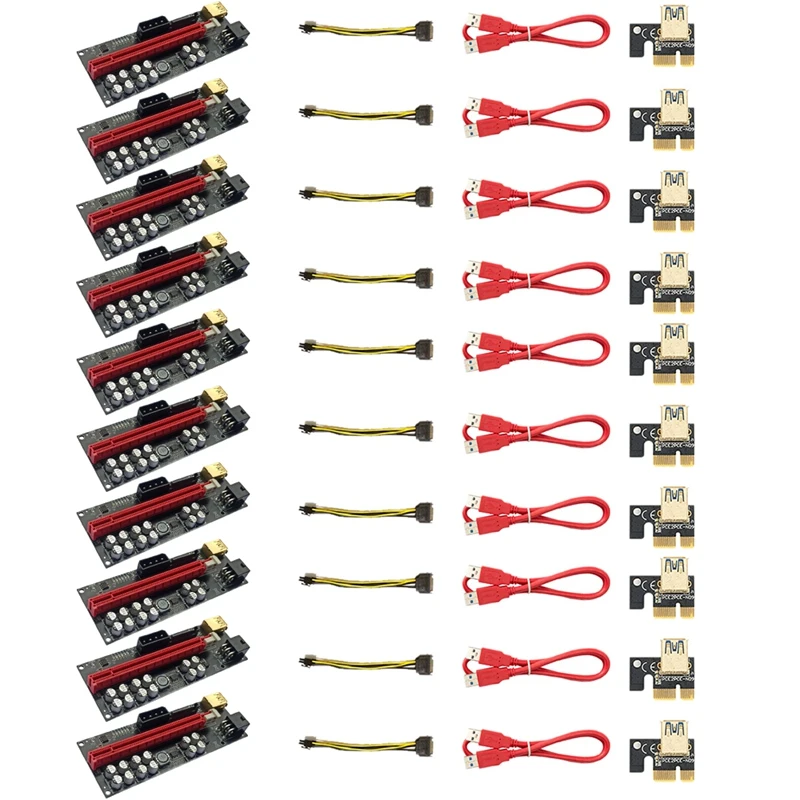 

VER018 PLUS Riser Card PCIE 1X to 16X USB3.0 60Cm Видеокарта Удлинительный кабель-адаптер для майнинга биткойнов