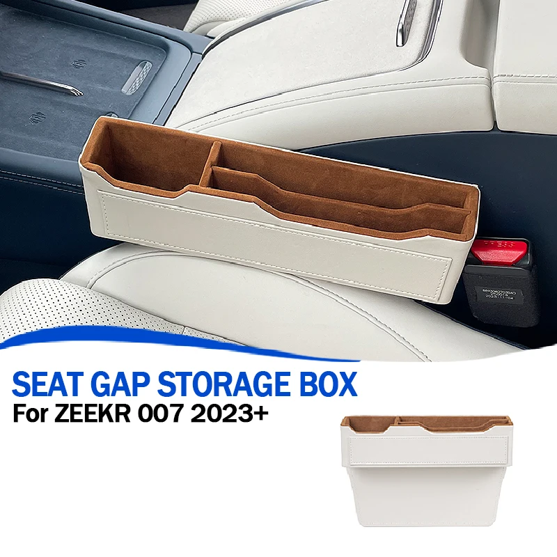 

Для Zeekr 007 GT 2024 + ящик для хранения ключей на переднем сиденье, кожаный материал, защита от царапин, внутренние автоаксессуары, 1 шт.