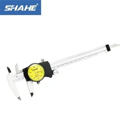 Shahe 150mm Stainless Steel Dial Caliper 6 Inch Shockproof Measuring Micrometer 4-Way Measurement with Plastic Case