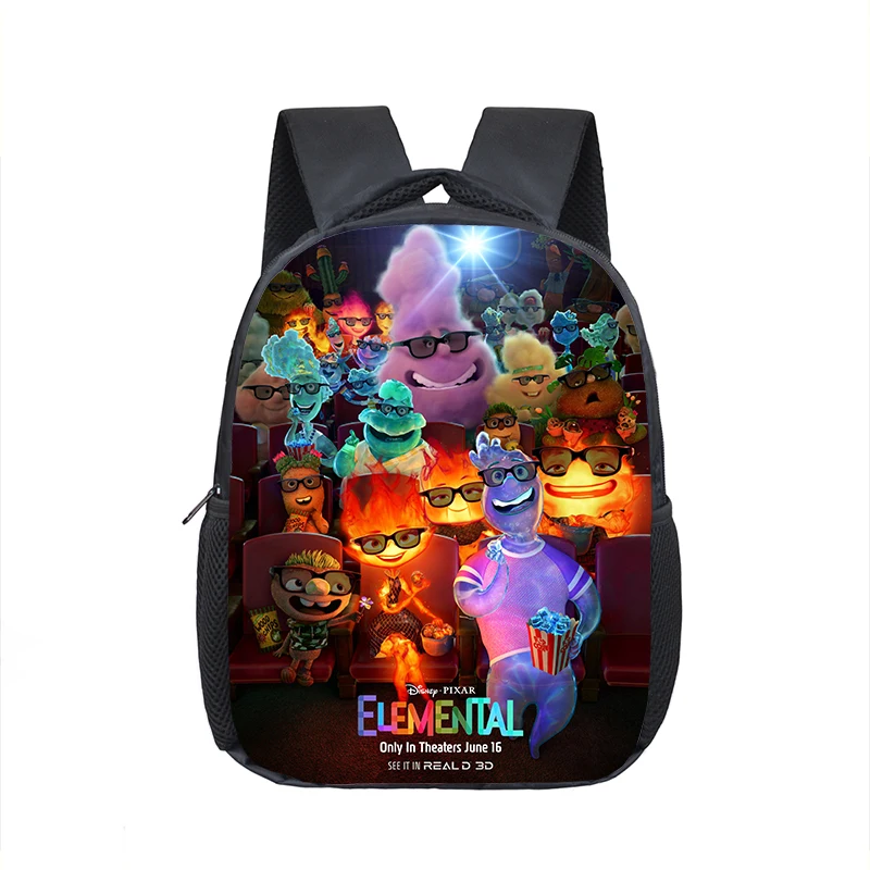 12 inch Disney Elemental School Bags Kindergarten Children School Backpack Cartoon Girl Boy Backpacks Mochila