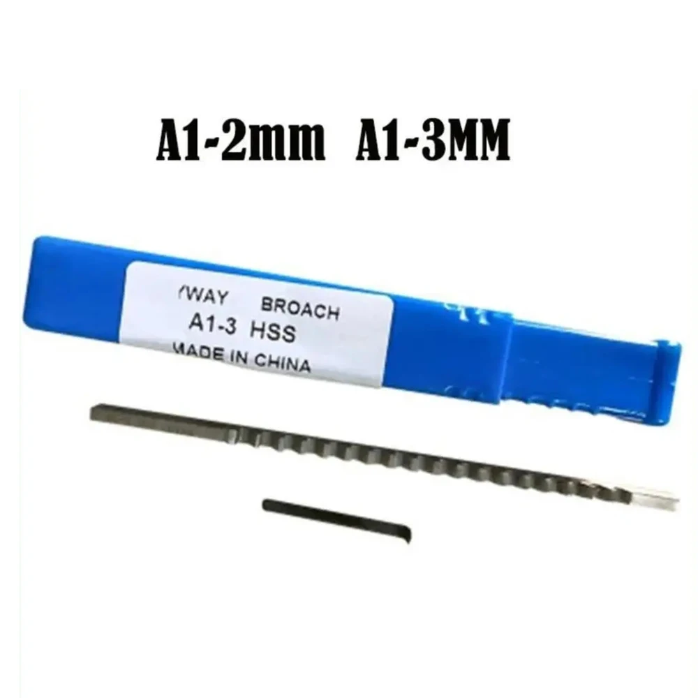 2mm 3mm Push-Type Keyway Broach Metric Size HSS Keyway Cutting Tool knife for CNC Router Metalworking