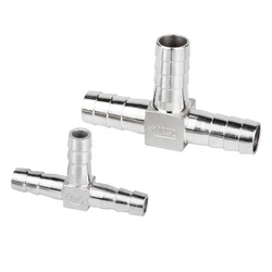 T6 Hose Barb 304 Stainless Steel Hose Tail Barb Connectors 6mm T Type Pagoda Tail Barb Connector